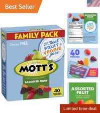 Healthy 32 oz Assorted Fruit Snacks - Perfect Stocking Stuffers 40 Count