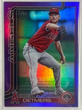 🔥2025 Topps Series 2 REID DETMERS #471 Purple  /250 Angels🔥