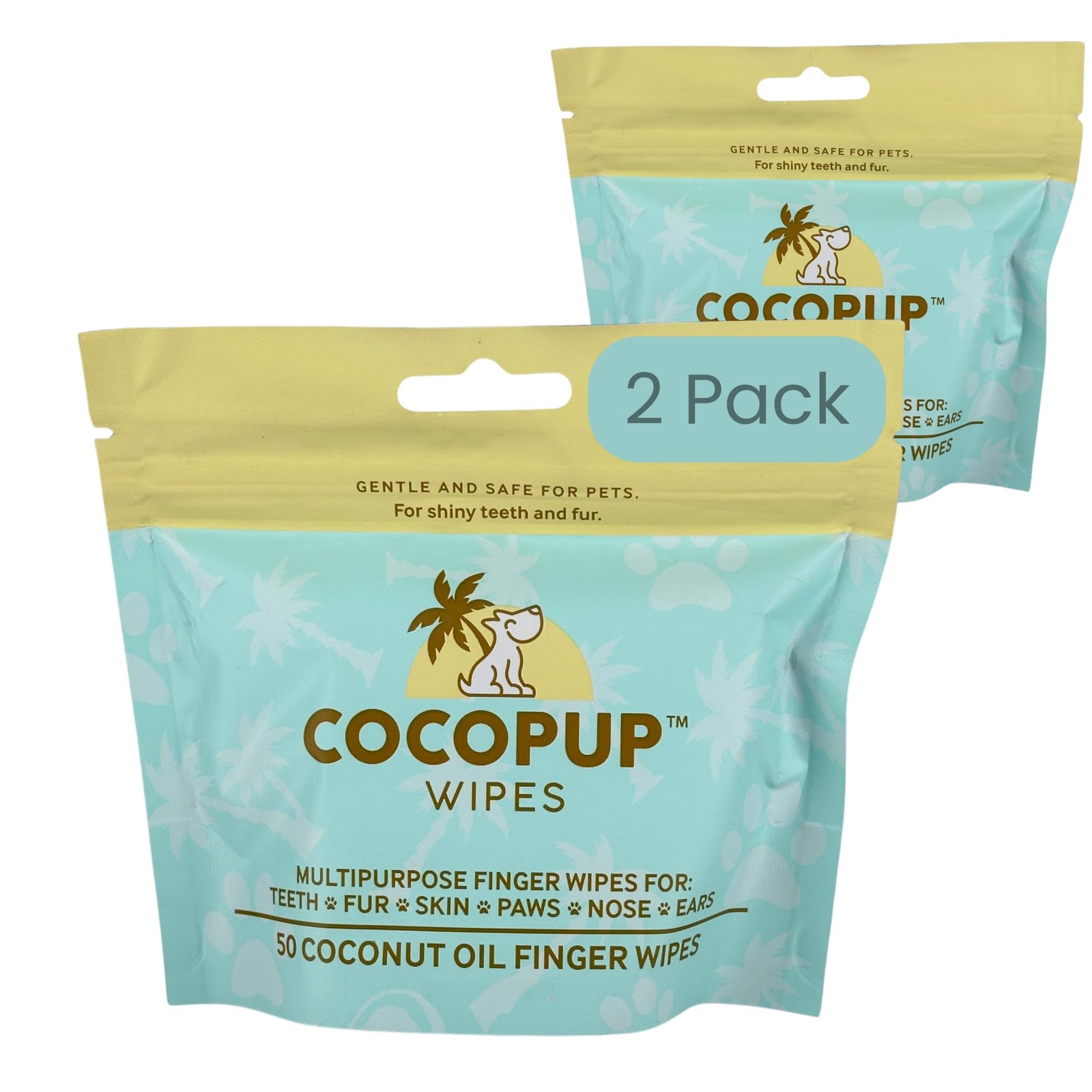Cocopup Dog Teeth Cleaning Wipes Ear Nose Paws Fur Cleaner P