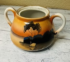 Vintage Japanese Lusterware Sugar Bowl
