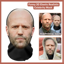 NEW 3D Printed Celebrity Mask Elastic Mesh Full Face Cosplay Headwear Balaclava