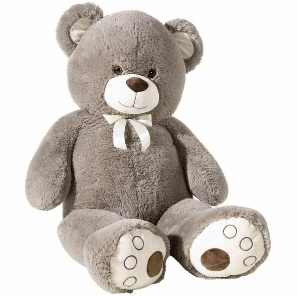 Heunec BäR XXL Mit Schleife TeddybäR Kuscheltier PlüSchtier Stofftier 130 Cm-image