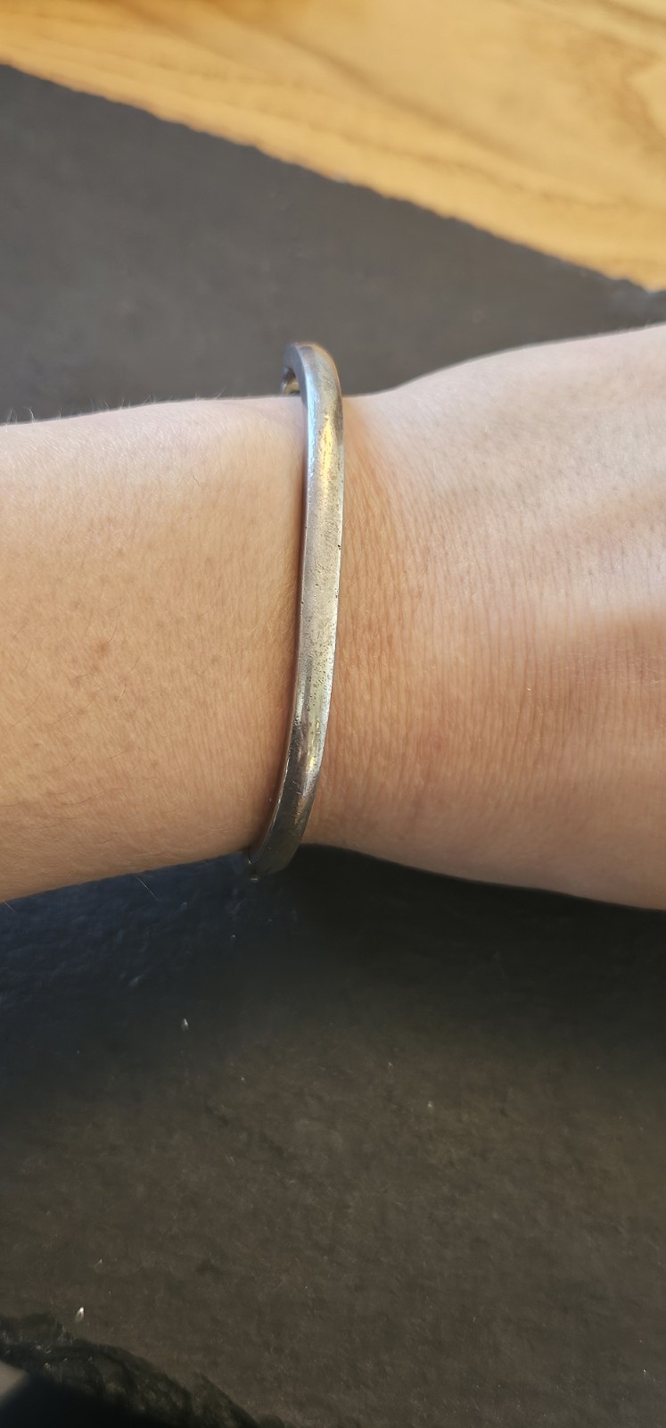 Photo 3 of Heavy Handmade Sterling Silver Mexixo Bangle 26grams
