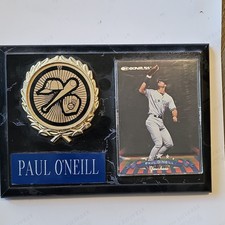 Paul O'Neill New York Yankees Baseball Plaque with Donruss Trading Card Display