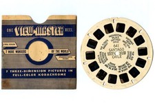 Vintage 1940s Sawyers No. 641 Santiago Chile Hand-Lettered View-Master Reel