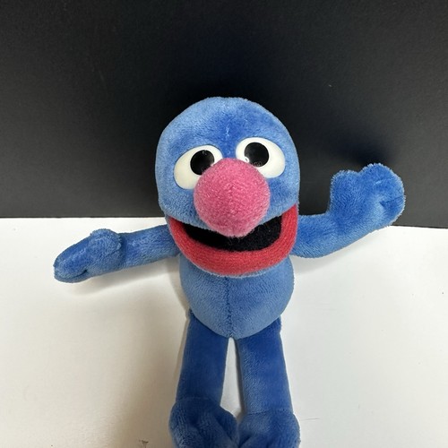 Gund Sesame Street Blue Grover Bean Bag Stuffed Animal Doll Toy 7" - Picture 2 of 6