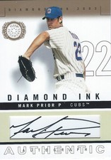 Mark Prior, Cubs, 2003 Fleer Patchworks Diamond Ink, #MPDI, #52/88