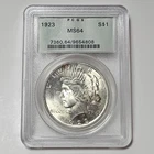 1922 Peace Dollar PCGS MS64 generation 3.1 Old Green Holder (OGH)