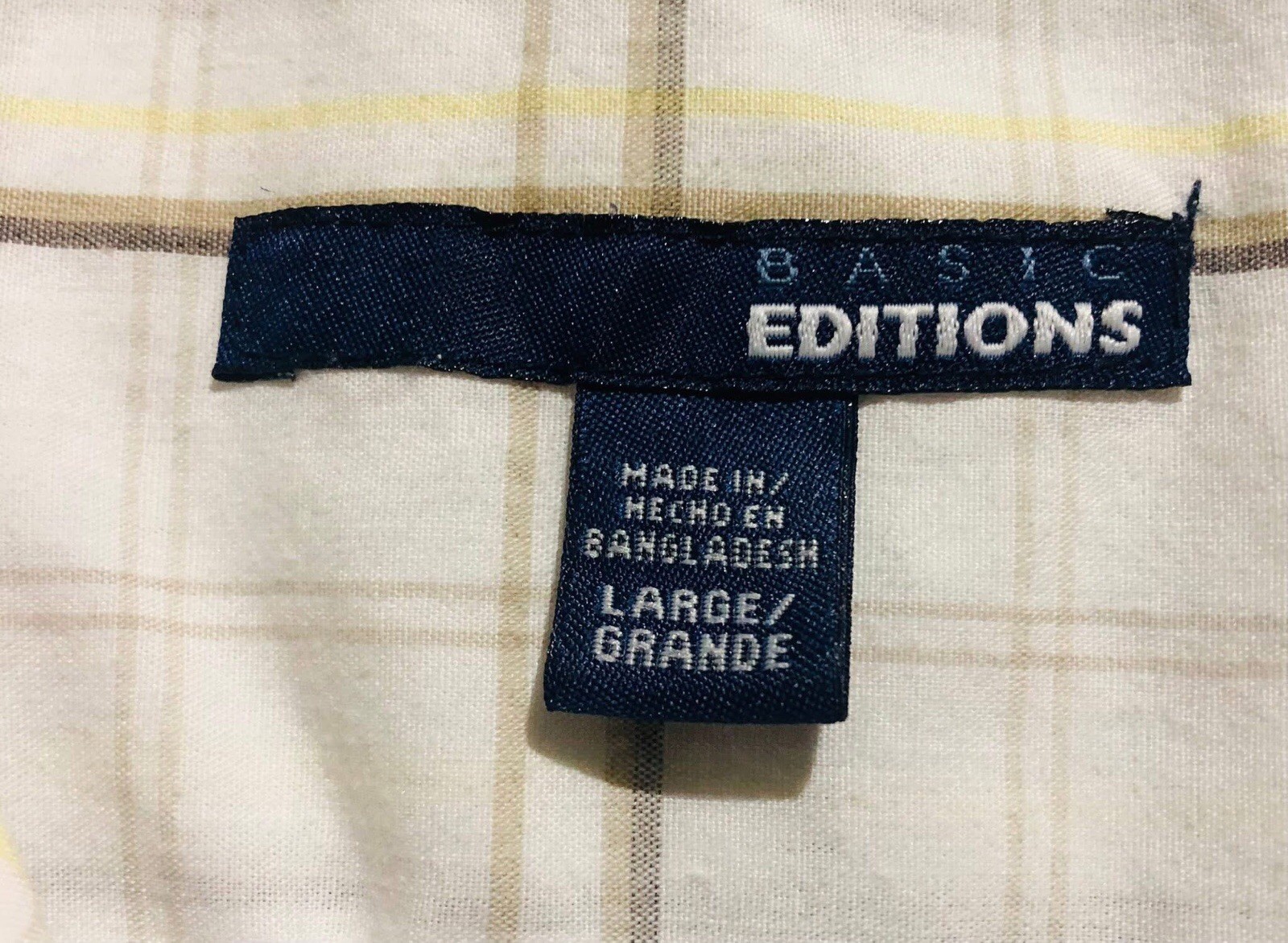 Basic Editions Men's Size Large  Button Down Shor… - image 2