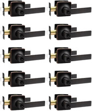 10 Pack Heavy Duty Oil Rubbed Bronze Privacy Door Levers - Stylish Design
