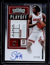 2020-21 Contenders Precious Achiuwa RC Playoff Ticket Rookie Variation Auto #/99