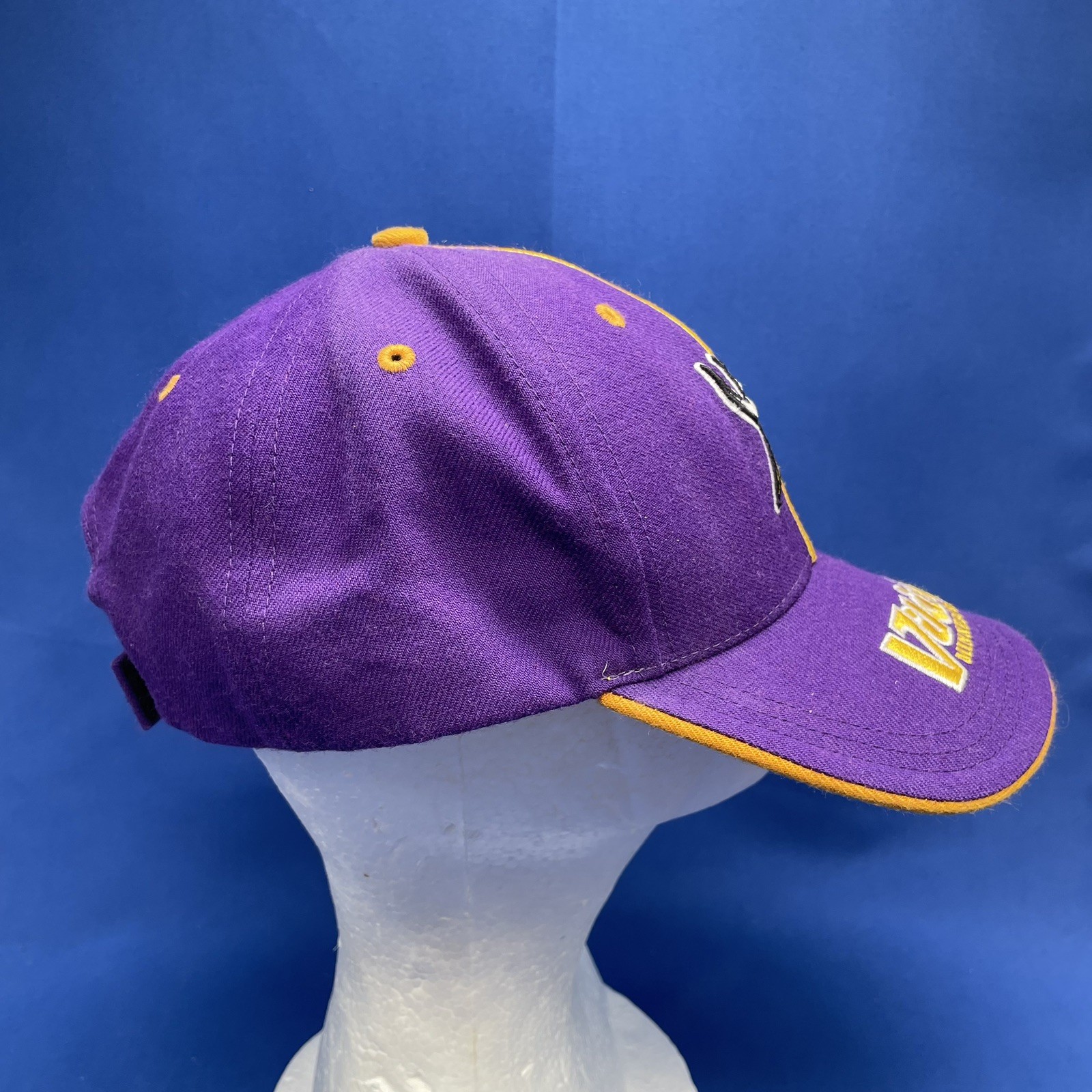 Vintage Minnesota Vikings Hat Twins Enterprise Strapback Cap 90's Stripe Vtg