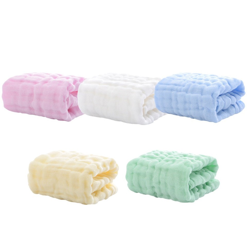 Whased Colors 25Pcs Cotton Towels Assorted Colors Infant Wash Cloths | eBay Australia