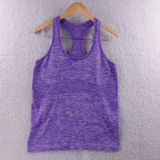 Lululemon Athletica Purple Heathered Racerback Tank Top Size 10 Gym Performance