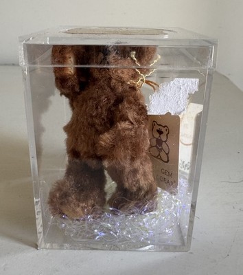 Little Gem Teddy Bears Coco Sugar Bear with Case Miniature Plush Chiming Wu - 3 