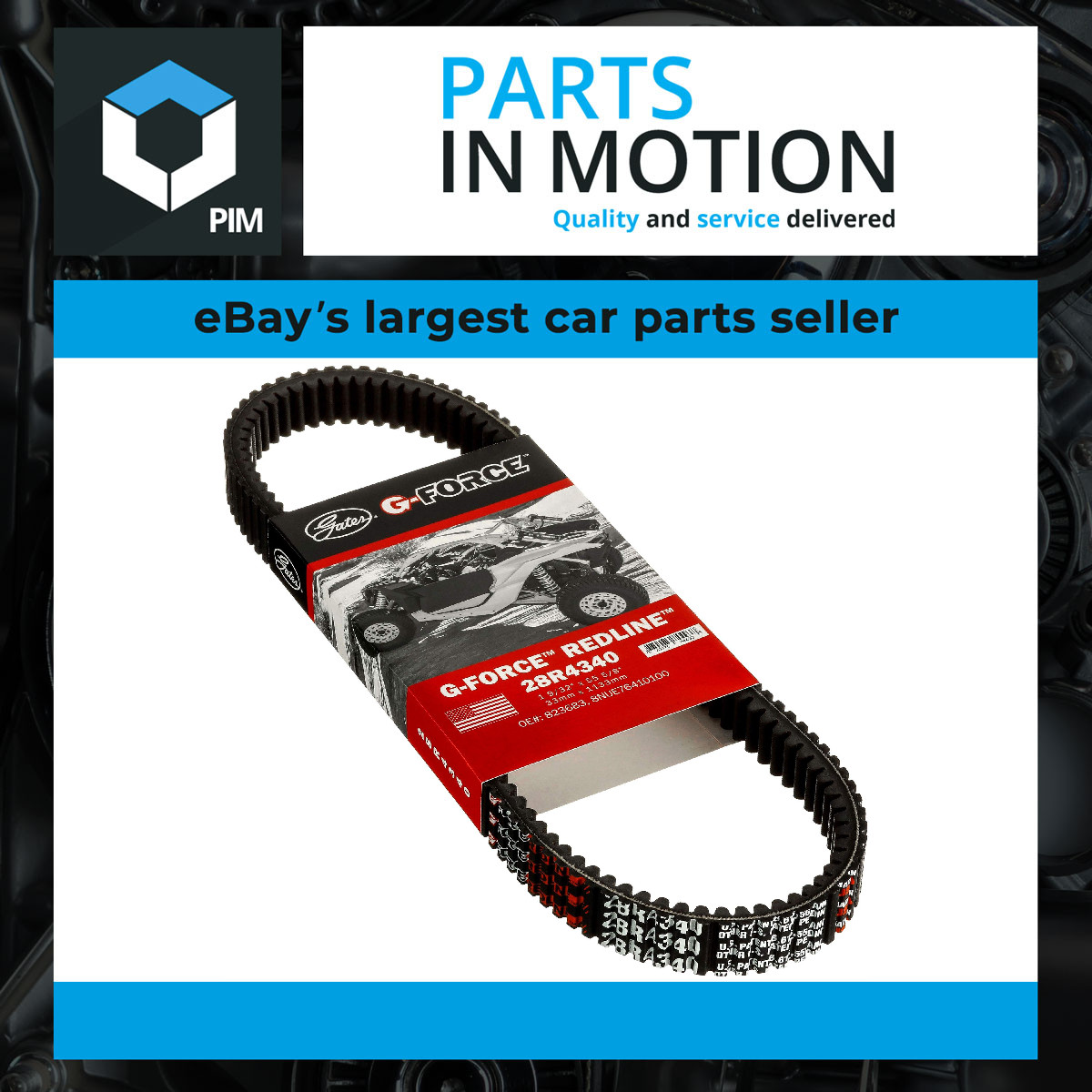 CVT Drive Belt 28R4340 Gates Transmission 8NUE76410100 982401204 Quality New