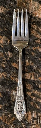 Wallace ROSE POINT Sterling Silver 6 3/8" Salad Fork 1.2 oz - Replacement
