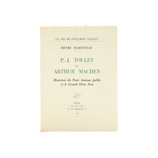 henri MARTINEAU: Toulet et Machen E.O pp de tête envoi