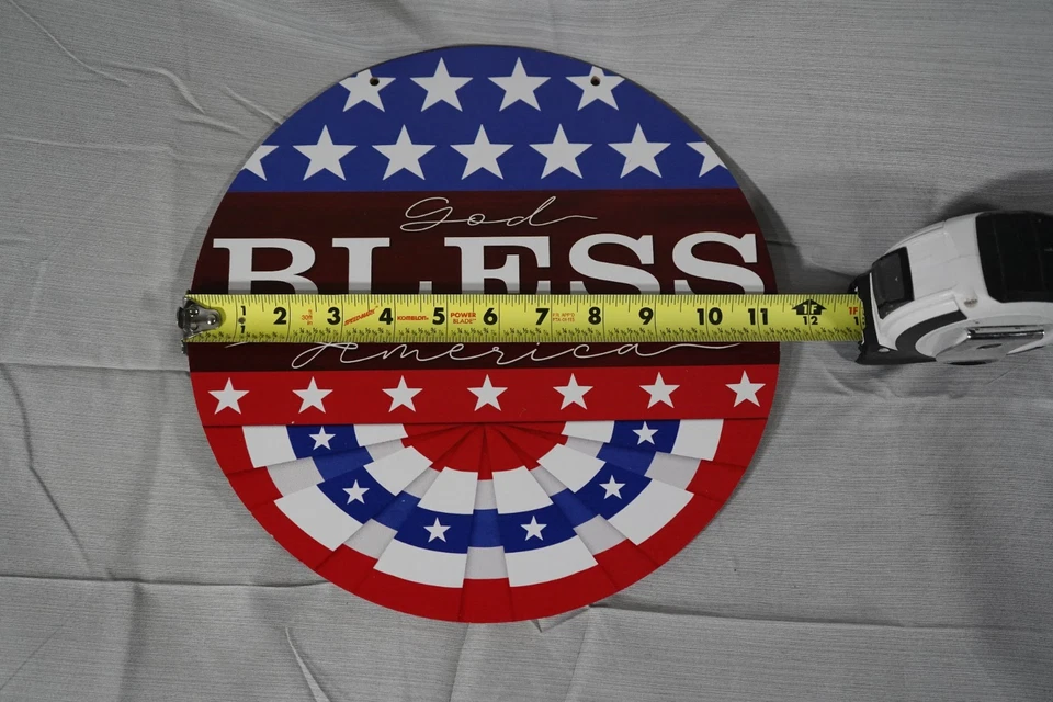 Patriotic Door Sign The 4th of July Front God Bless America - Image 4 of 4