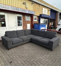 DFS Euphoria Charcoal Grey Corner Sofa 🛋️ DELIVERY AVAILABLE