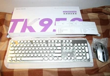 TK950 Mechanical Keyboard Bluetooth/USB & Mouse Combo New Open Box