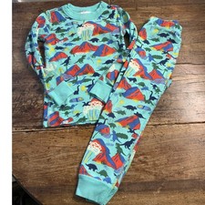 Hanna Andersson Dinosaur/Volcano Pajamas size 4