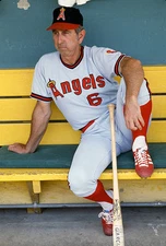 Manager Dave Garcia California Angels looks on from the dugout pri- Old Photo 2