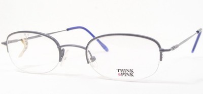 Think Pink TP282NY HK555 Light Blue UNIQUE EYEGLASSES 47-20-140mm Italy (NOTES)