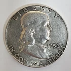 1956 P Franklin Half Dollar 90% SILVER **Exact Coin** #00-73 'About Uncirculated