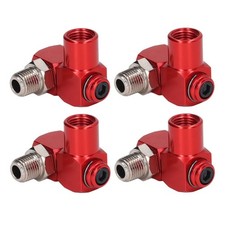 4 PièCes Connecteur de Tuyau D'Air Pivotant à 360 DegréS 1/4 Po NPT Raccord2710