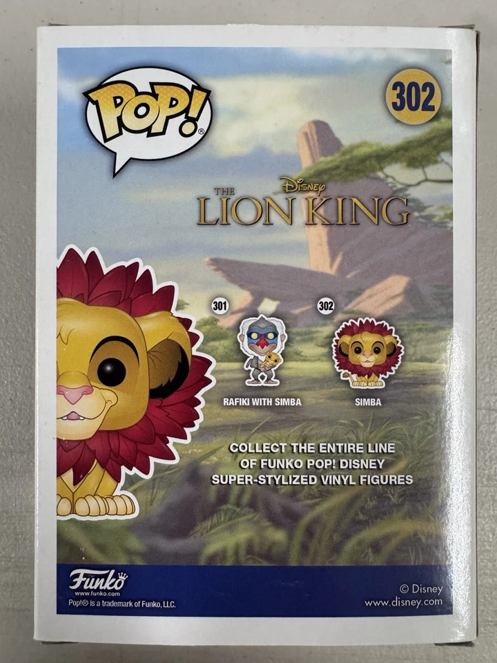 Simba (con melena de hoja) 302 ~ Disney: El Rey León ~ Vinilo Funko Pop Foto 3 de 4
