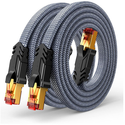 Cat 8 LAN Kabel 1m 40Gbps S FTP POE RJ45 Nylon