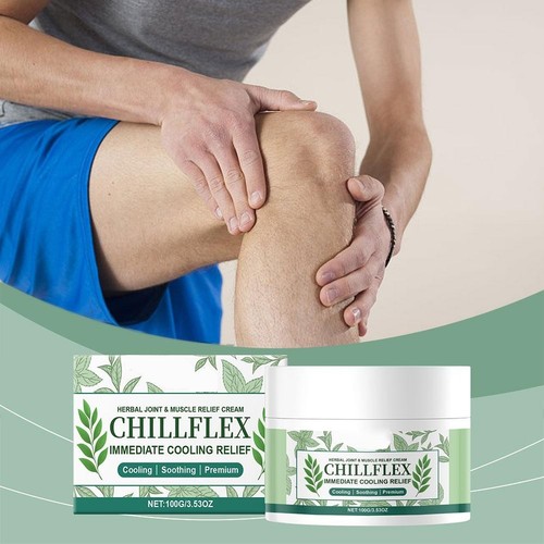 Crema de alivio de articulaciones y músculos a base de hierbas 100 g Chillflex alivio de enfriamiento inmediato NUEVO - Imagen 4 de 14