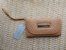 ✅ Andrew Marc New York Women’s Leather Wallet Mini Hand Purse Brown ✅