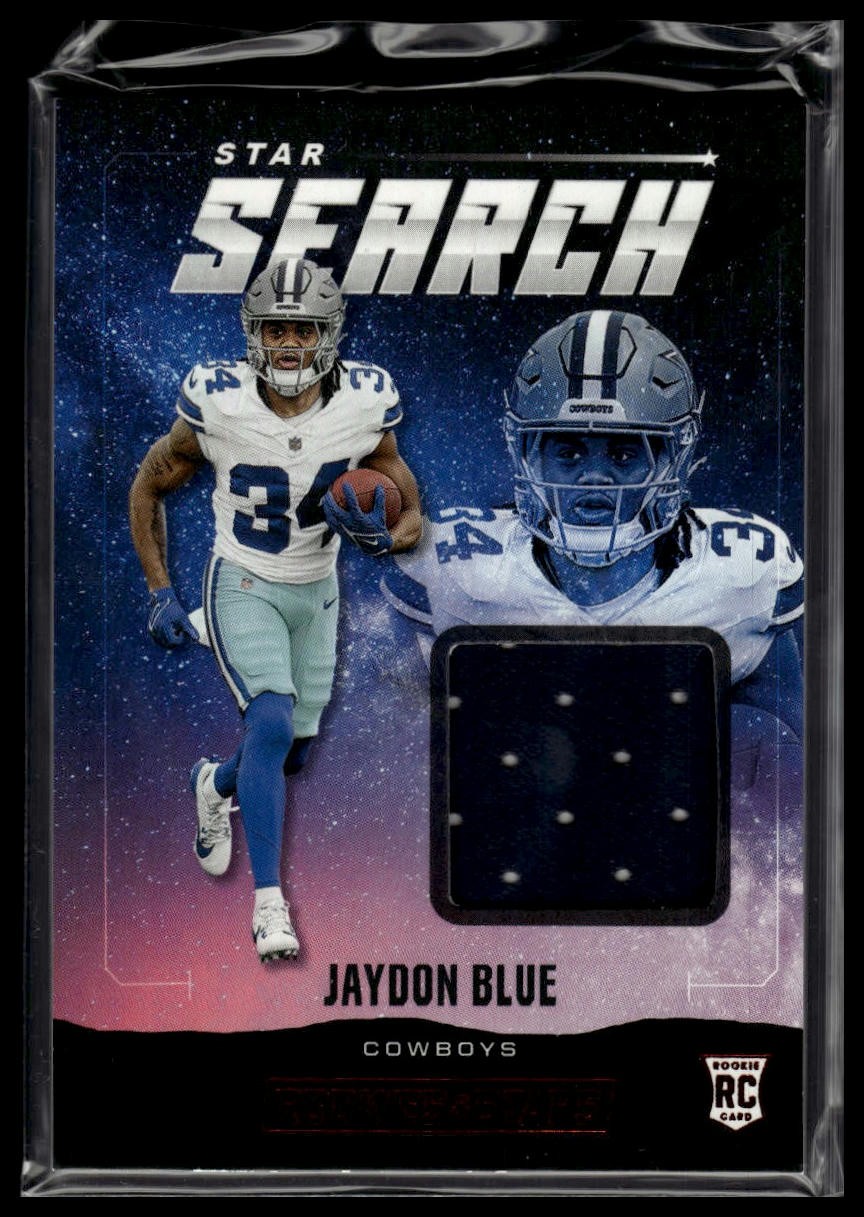 2025 Panini Rookies & Stars #SS-JBE Jaydon Blue Star Search Memorabilia RC
