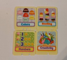 Lot Of 4 LeapFrog Scoop and Learn Ice Cream Cart Replacement Cards