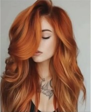 Fashion Women Wig Ginger Wave 100 Human Hair Wig 13x4 Lace Front Wig