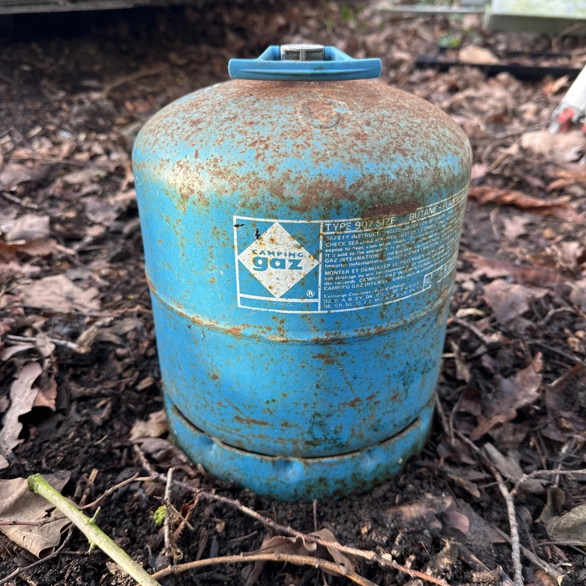 Bonbonne Camping Gaz Type 907, Vide, Occasion, Pour Réutilisation Ou Collection
