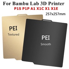 For P1P P1S A1 X1C X1 Plate PEI Sheet for Bambu Lab Build Plate Double Sided