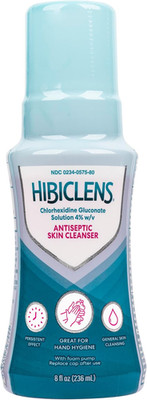 Hibiclens   Antimicrobial and Antiseptic Soap and Skin Cleanser   8 Oz with Foam