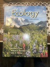 Ecology Book 3Rd Edition, Author, Kane, Bowman, Hacker  