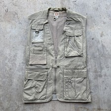 Vintage 80s Khaki Banana Republic Safari Photo journalist Vest Mens XL Gorpcore