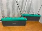 TWO Sharp QTF40 Vintage Retro Green AM/FM Radio Cassette Tape Player Recorder