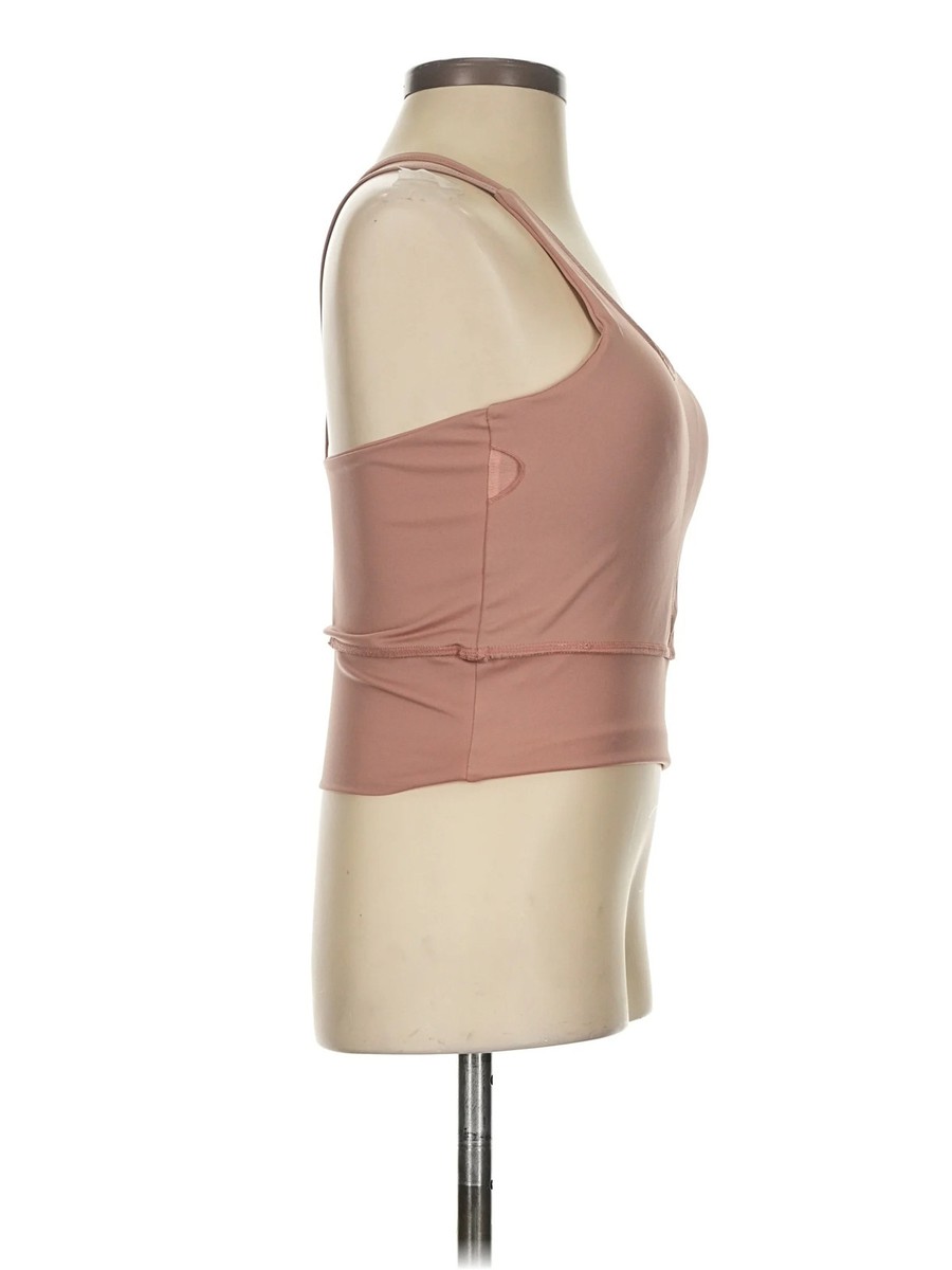 Unbranded Women Brown Tank Top S View 3