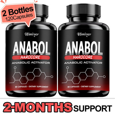 2PC Anabol Hardcore Advanced Bodybuilding Supplement | 60 Capsules | for Energy