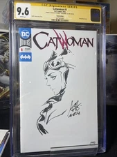 Artgerm Blank Catwoman 1 Original Sketch Art Remark CGC 9.6 SDCC Stanley Lau
