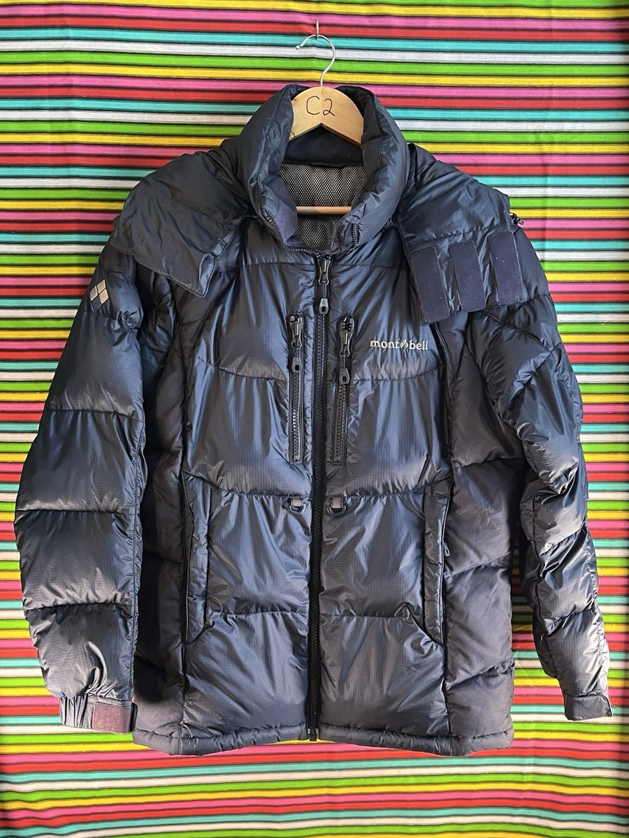 Montbell Ex800 Men's Two Tone Blue Windstopper Down Puffer