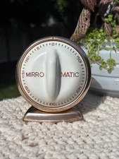 Vintage Mirro Matic Kitchen Timer / Tick Tock Bell Ding / Aluminum White Copper