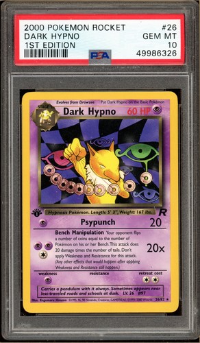 Dark Hypno (1st Edition) graded PSA 10 for sale on eBay