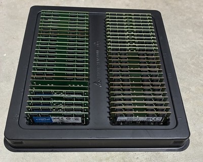 Lot of 50x 16GB DDR4 Laptop RAM 2400MHz PC4 SODIMM Mixed Brands